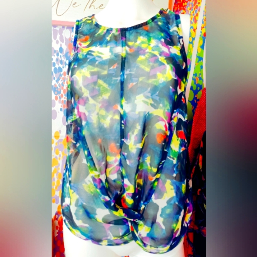 Sheer Watercolor Blouse